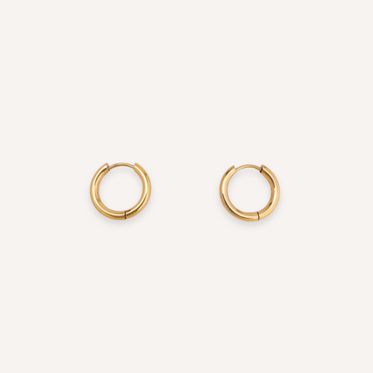 Classic Everyday Lightweight Gold Hoop Earrings